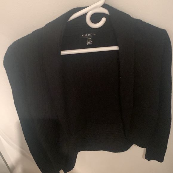 Super Stylish Black Sweater Jacket from UK2LA SZ Small - Picture 2 of 8